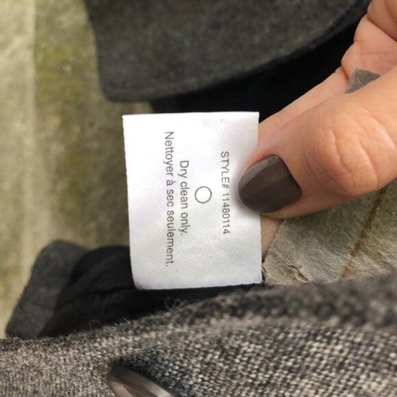 Club Monaco Wool Blazer Front Flap Pocket Grey 0 - Picture 6 of 7